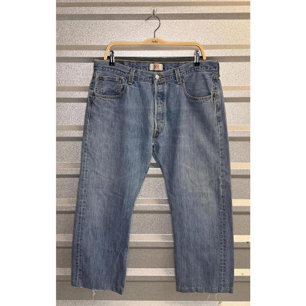 Y2K Levi 501 Classic Blue Denim Jeans 2009